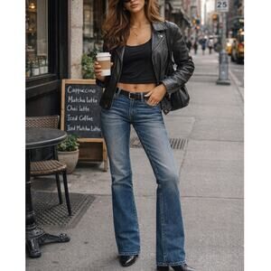 Paper Denim & Cloth Bootcut Jeans Womens 28 Made in USA Italian Denim